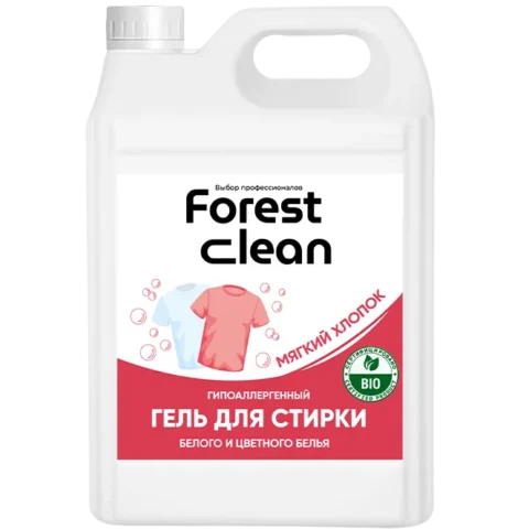 Forest Clean Гель для стирки белья "Мягкий хлопок" КОНЦЕНТРАТ